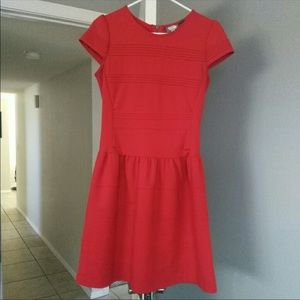 Red Anthropologie girls from savory dress